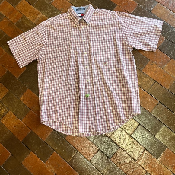 Tommy Hilfiger short sleeve button down shirt size Large - Picture 3 of 4